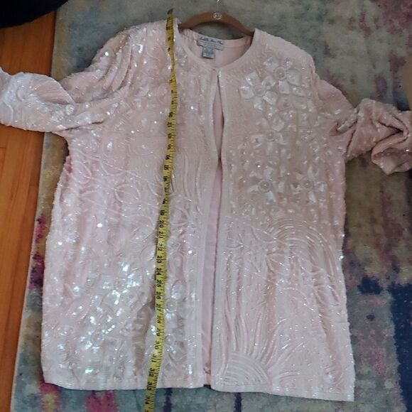 Judith Ann Plus Beaded 100% Silk Jacket Size 1X or 16-19 - Picture 10 of 16